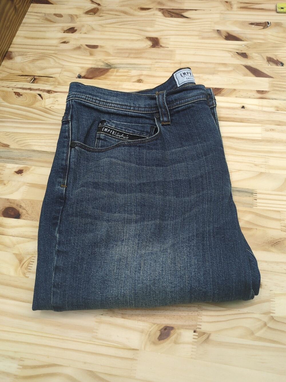 Empyre Skeletor Skinny Jeans Men's Size 34x32.5 Dark Wash